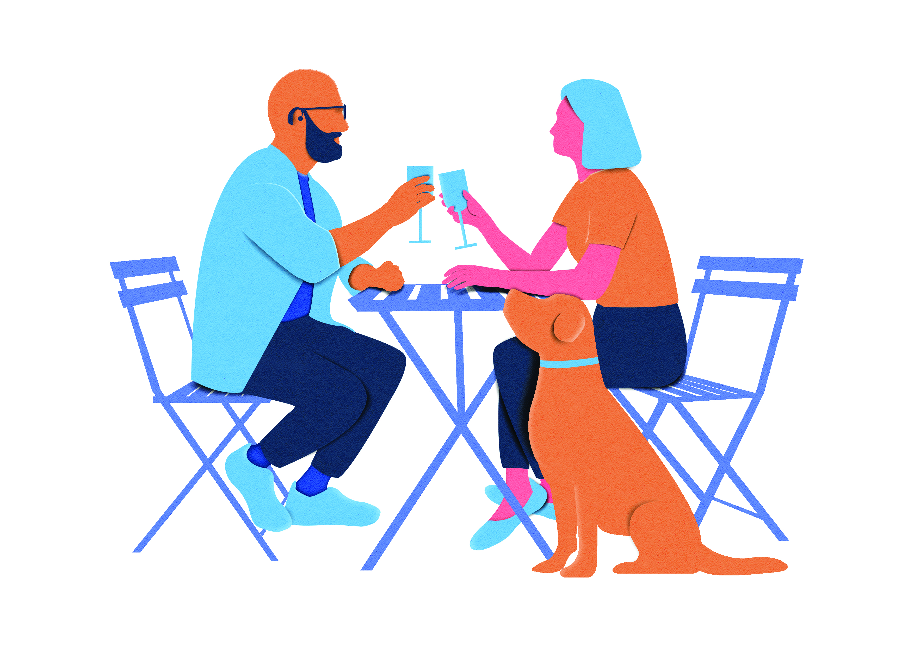 Couple at a pub
